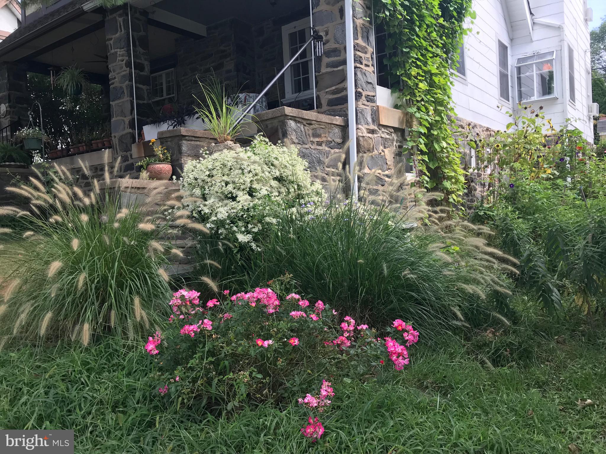 507 Kenilworth Road Merion Station, PA 19066 - Photo 26 of 27 Front/side Spring and Summer Garden