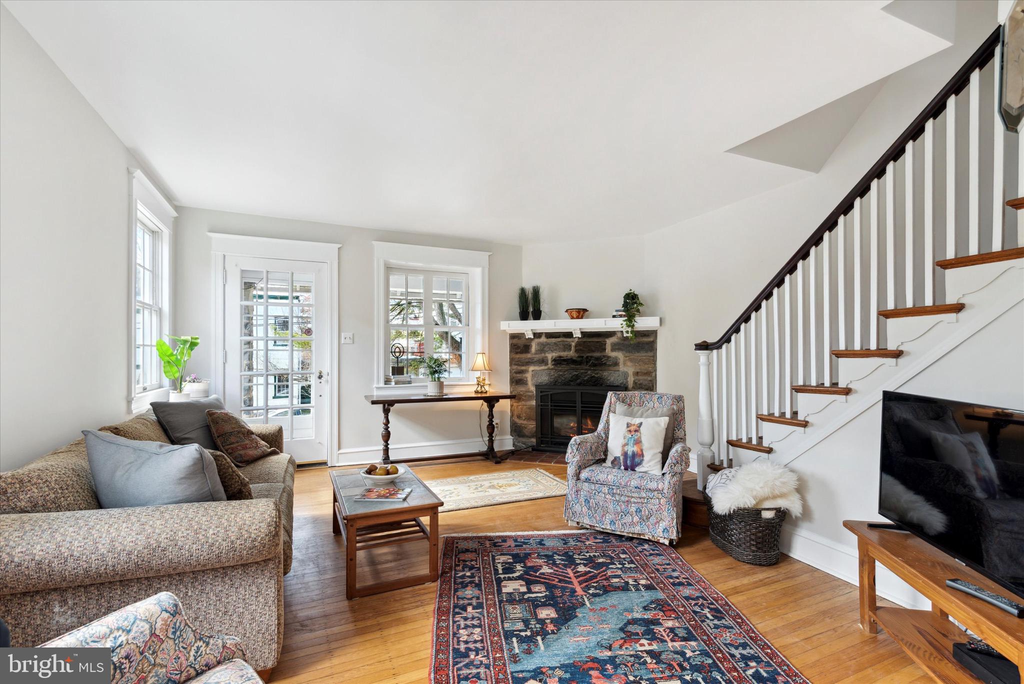 507 Kenilworth Road Merion Station, PA 19066 - Photo 8 of 27 Living Room with FP