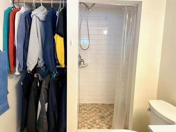 1 B Kittredge Road Shirley, MA 01464 - Photo 10 of 16 a bathroom with a shower and a toilet