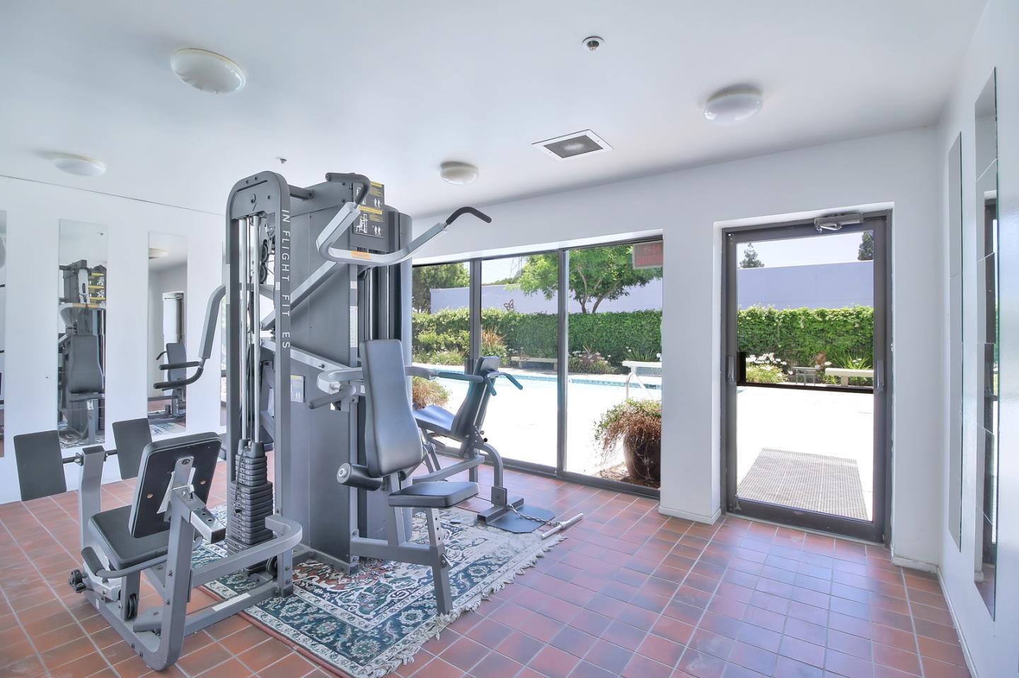 2200 Agnew Road, Unit 210 Santa Clara, CA 95054 - Photo 20 of 30 a view of a room with gym equipment