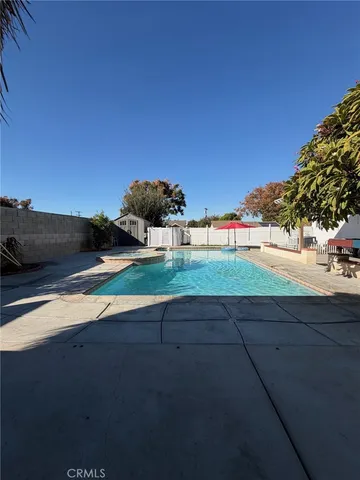 a view of a street with an outdoor space
