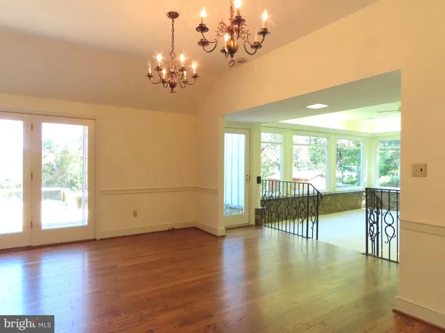 a view of an empty room