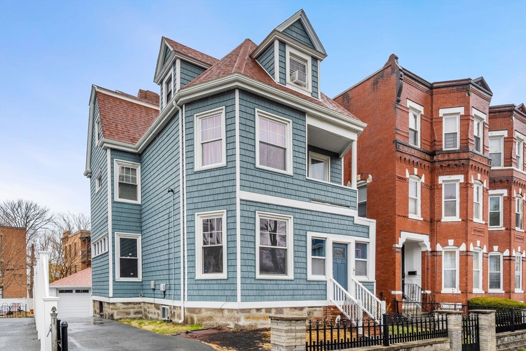 a front view of a house