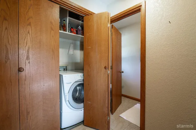 a view of a bathroom from a hallway