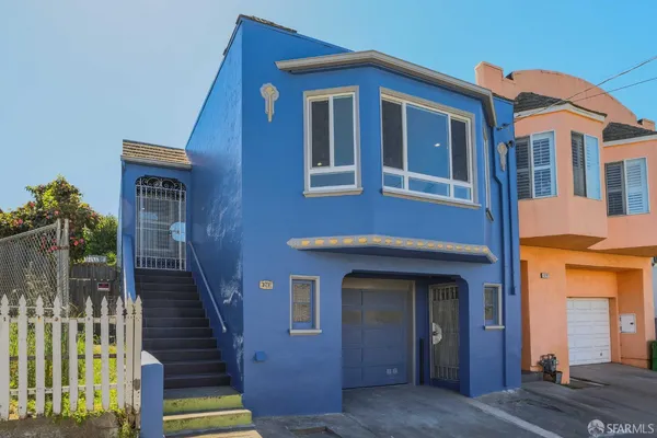 a front view of a house
