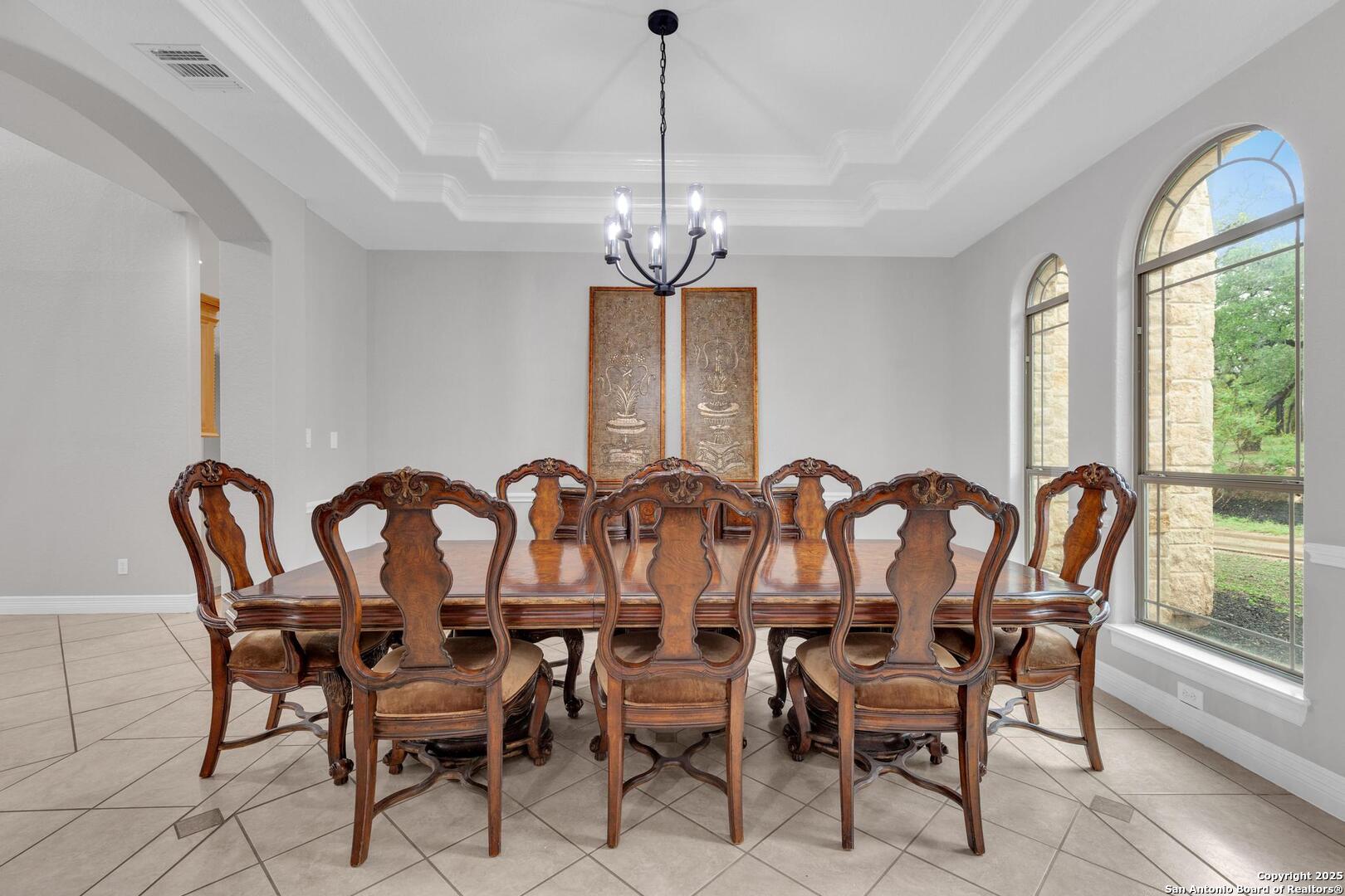 1130 Whispering Water Spring Branch, TX 78070 - Photo 6 of 43 a view of a dining room with furniture window and outside view