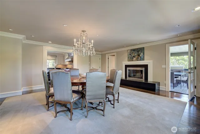 a view of deck with furniture and wooden floor