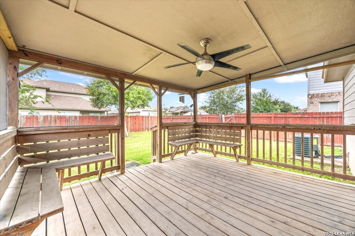 3831 Bacall Way Converse, TX 78109 - Photo 28 of 33 a view of a balcony with wooden floor