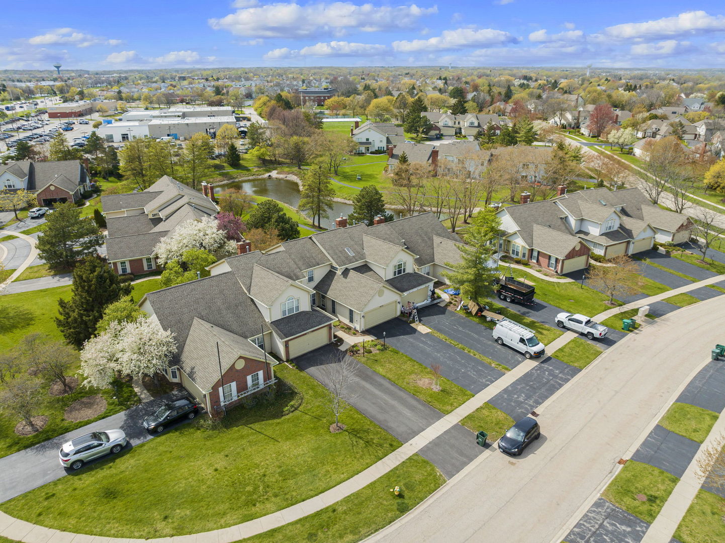 36132 North Springbrook Lane Gurnee, IL 60031 - Photo 29 of 30 an aerial view of residential houses with outdoor space