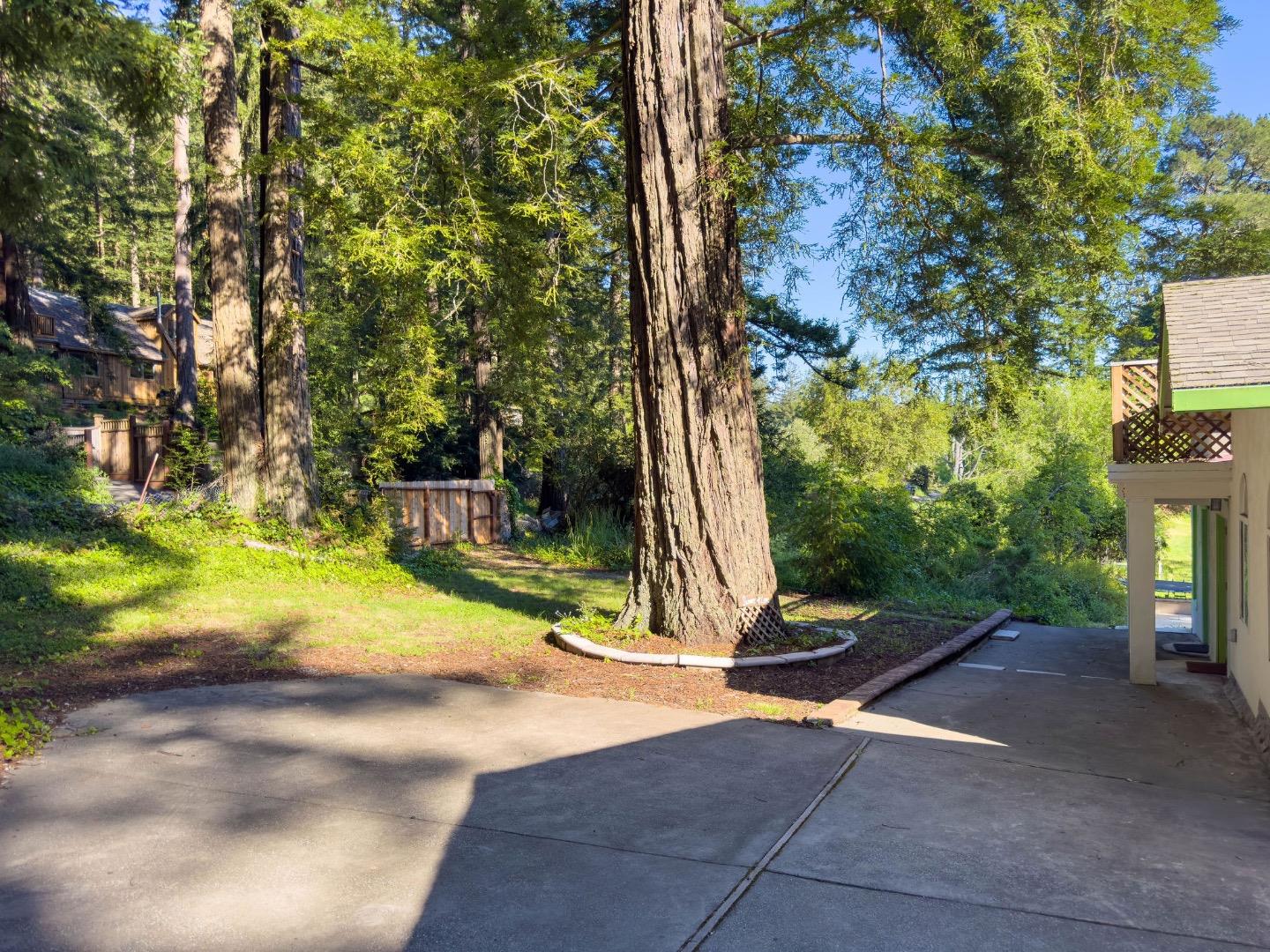 161 Ware Road Woodside, CA 94062 - Photo 14 of 52 a backyard of a house with basket ball court