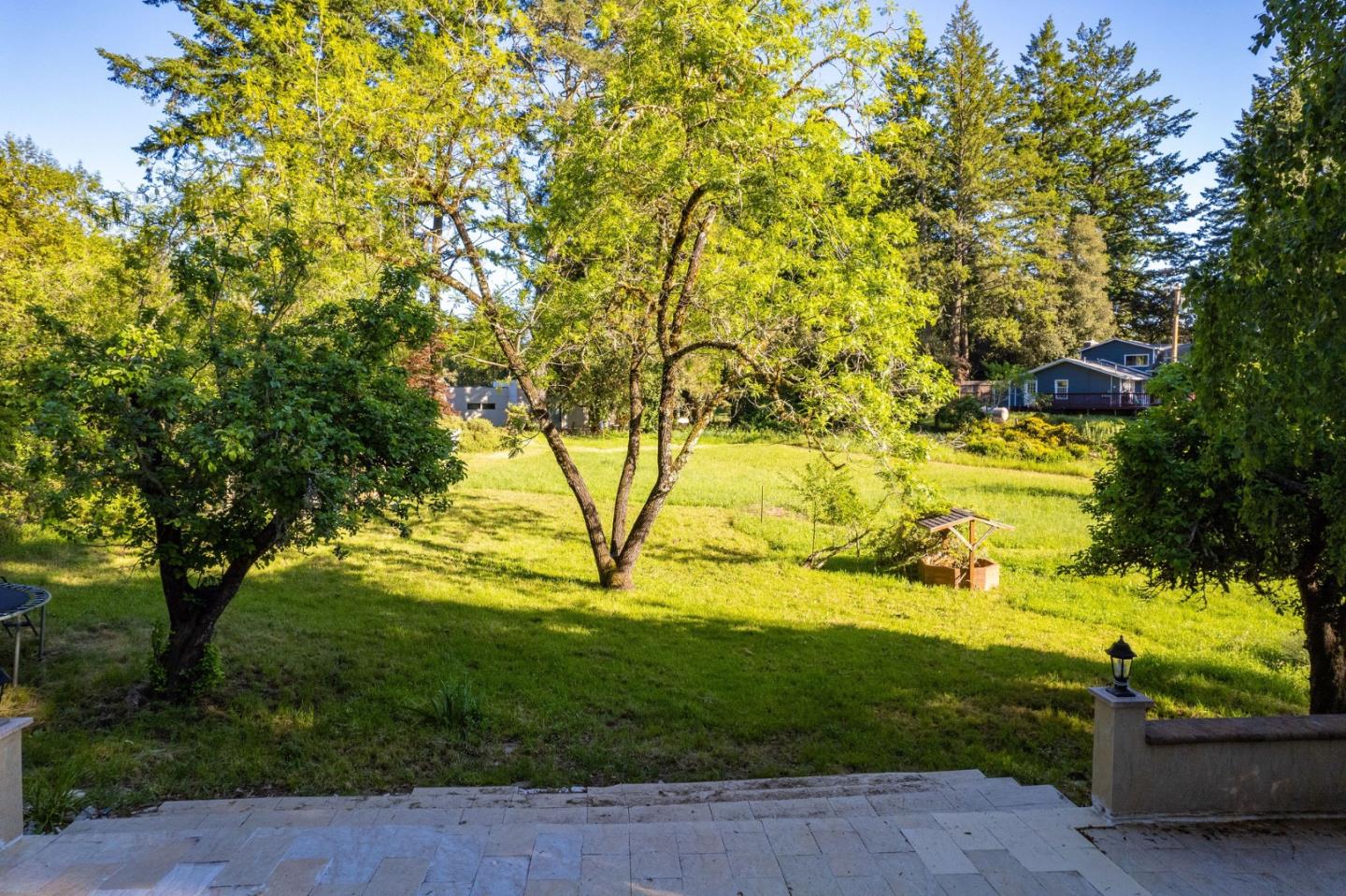 161 Ware Road Woodside, CA 94062 - Photo 21 of 52 a view of yard with swimming pool and green space