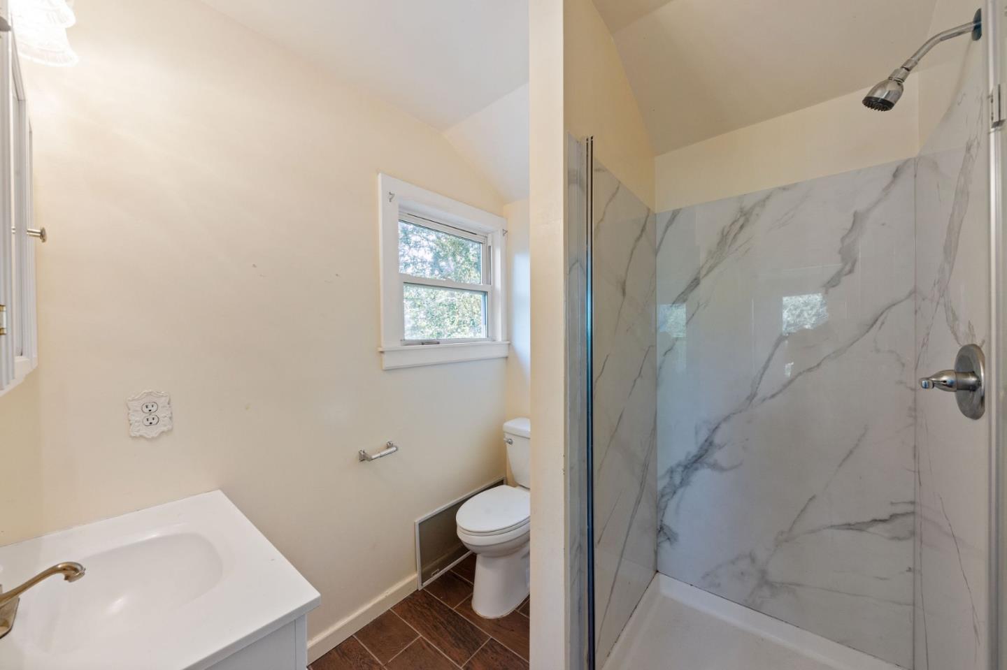 161 Ware Road Woodside, CA 94062 - Photo 36 of 52 a bathroom with a toilet a sink and shower