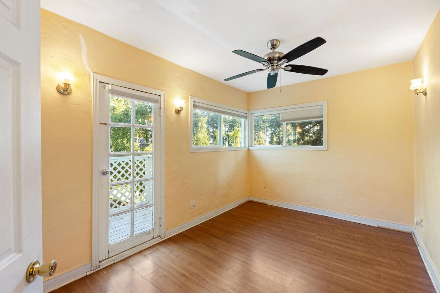 161 Ware Road Woodside, CA 94062 - Photo 37 of 52 wooden floor in an empty room with a window