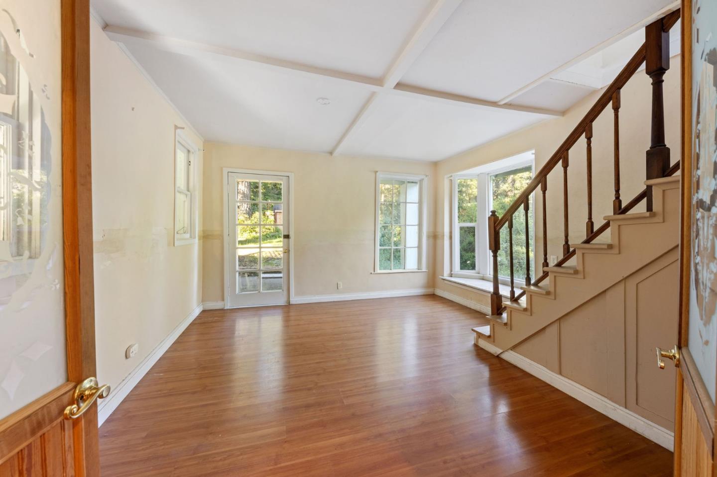 161 Ware Road Woodside, CA 94062 - Photo 43 of 52 a view of an entryway with wooden floor and door