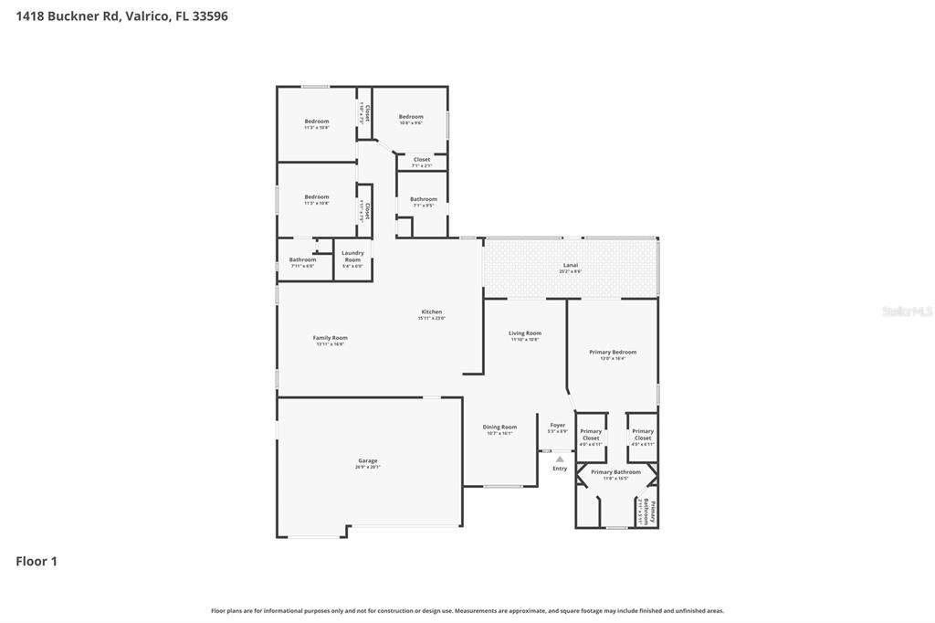 1418 Buckner Road Valrico, FL 33596 - Photo 37 of 37 a picture of a room with a white wall and white wall