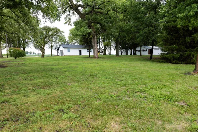 a view of park with trees