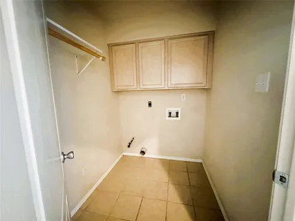 a view of backyard with green space