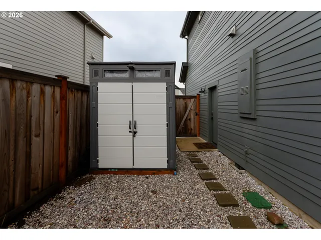 a view of a house with a door