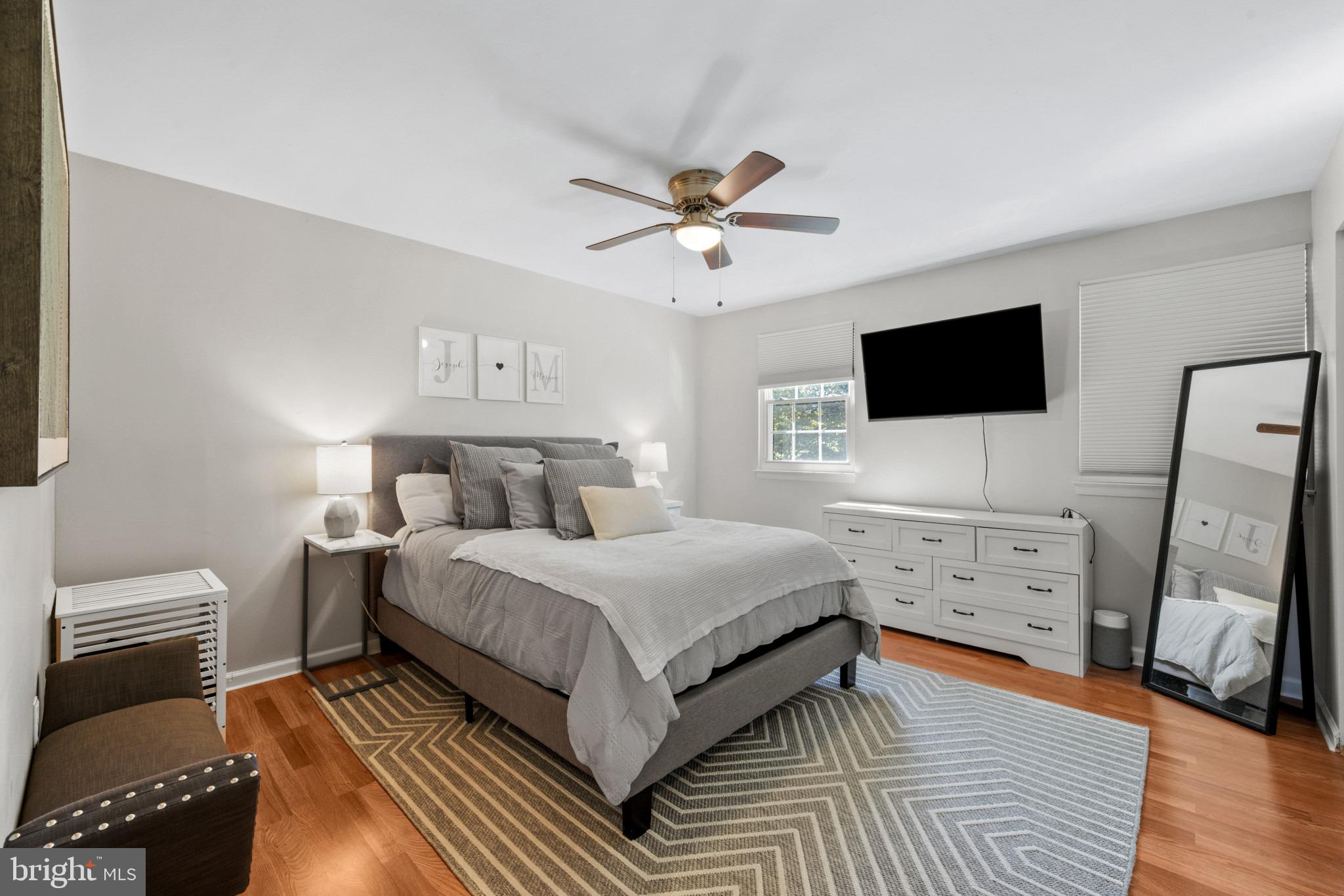 38 Ritters Ridge Court, Unit 38 Owings Mills, MD 21117 - Photo 14 of 36 Beautiful primary bedroom fresh paint