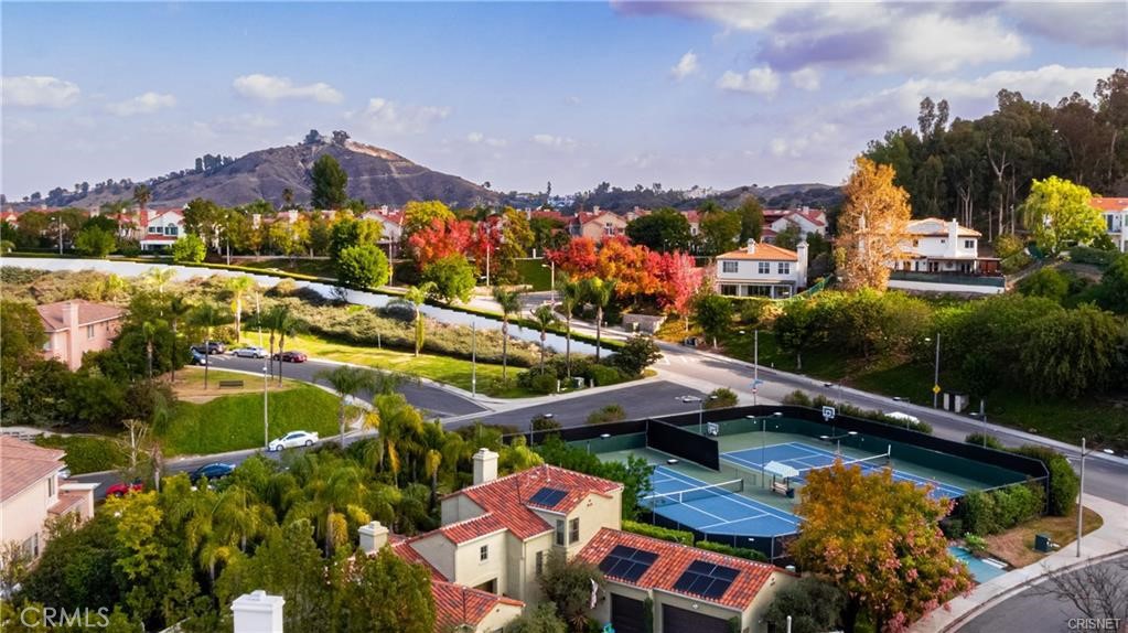 3626 Paseo Primario Calabasas, CA 91302 - Photo 39 of 41 an aerial view of residential houses with outdoor space and swimming pool