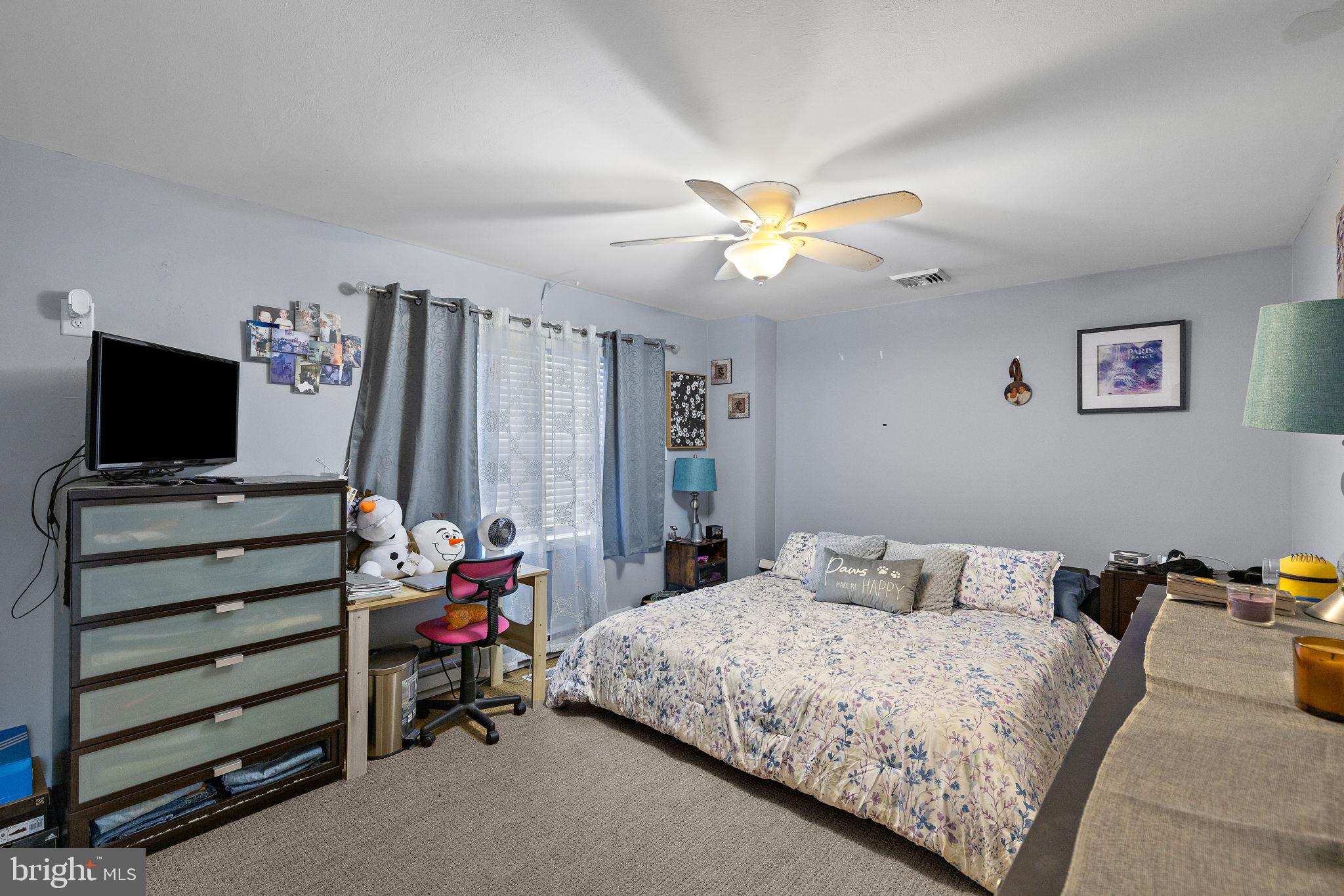 1324 River Road New Hope, PA 18938 - Photo 49 of 70 a bedroom with a bed and a flat screen tv