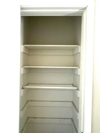 a close view of closet
