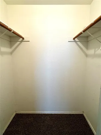 a view of small space with empty racks