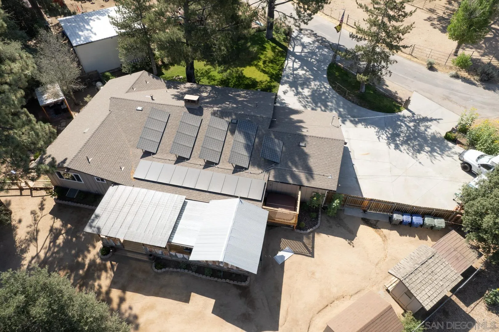 28710 Lone Pine Trail Pine Valley, CA 91962 - Photo 29 of 46 an aerial view of a house with a yard