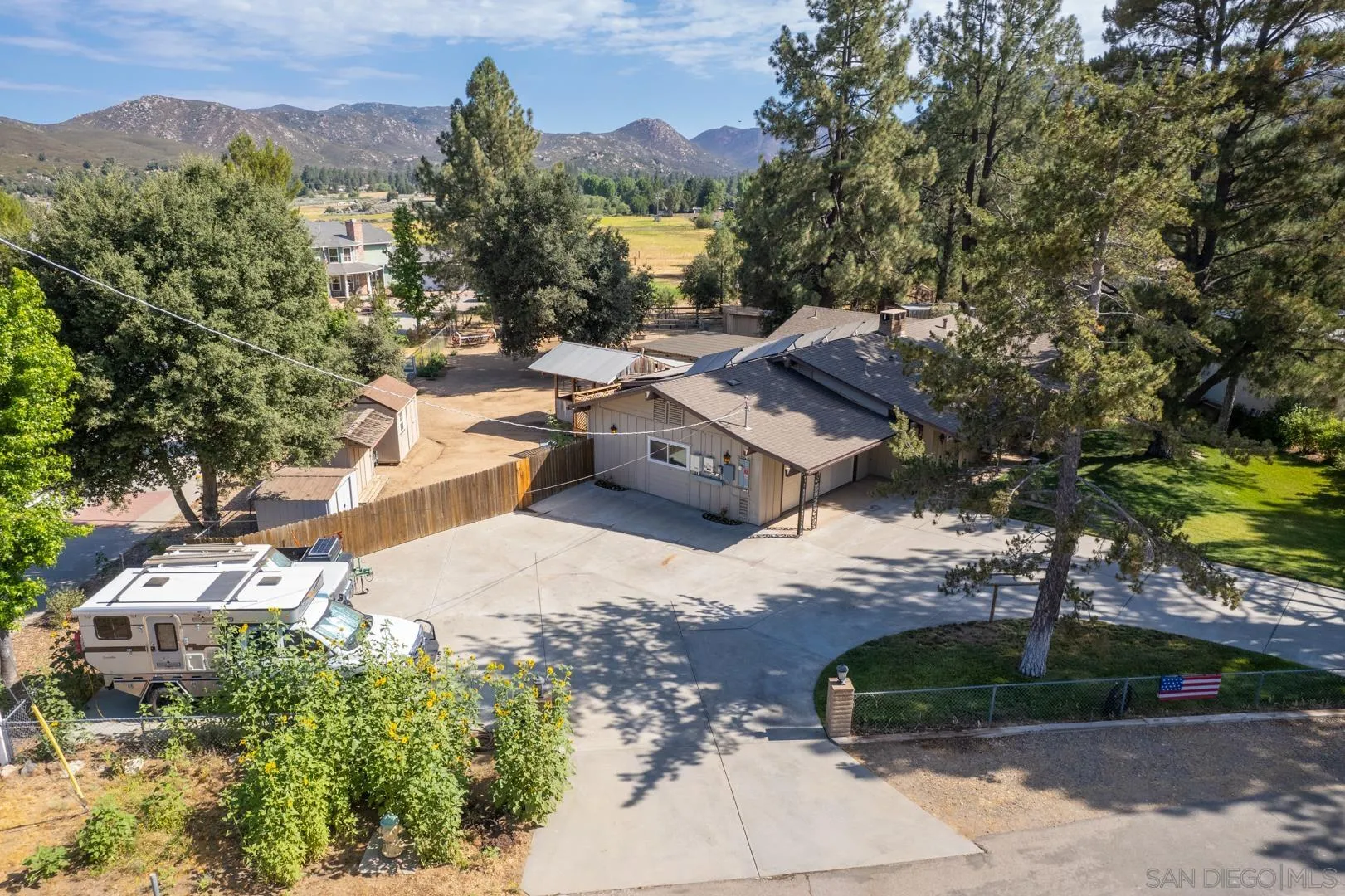 28710 Lone Pine Trail Pine Valley, CA 91962 - Photo 43 of 46 a view of a house with a yard