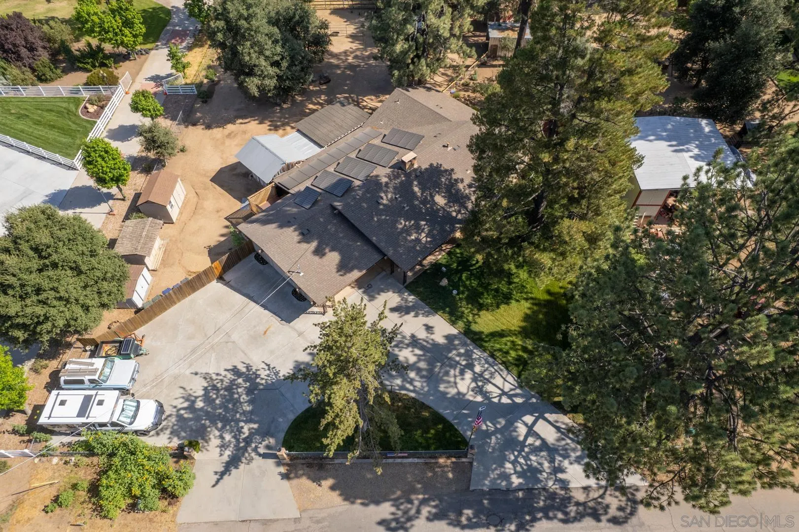 28710 Lone Pine Trail Pine Valley, CA 91962 - Photo 46 of 46 an aerial view of house with yard