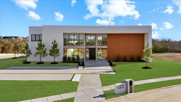 a view of closet area with empty racks