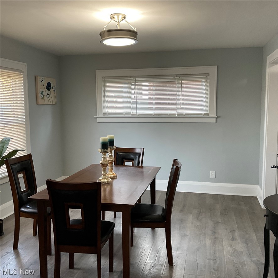 1058 Yellowstone Road Cleveland Heights, OH 44121 - Photo 9 of 28 Dining space featuring a wealth of natural light and dark wood-type flooring