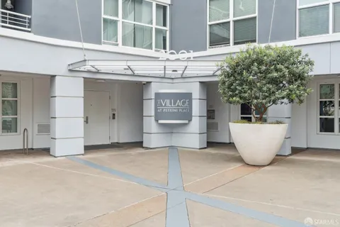 a view of a building with a outdoor space