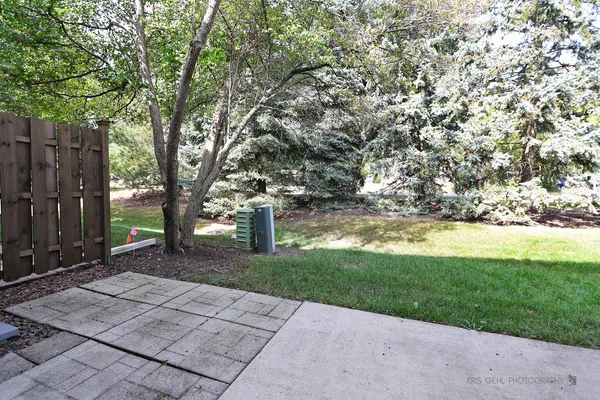 a view of a back yard of the house
