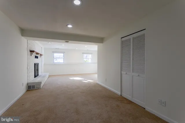 a view of street from balcony