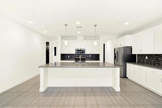 a view of a garden with a pathway