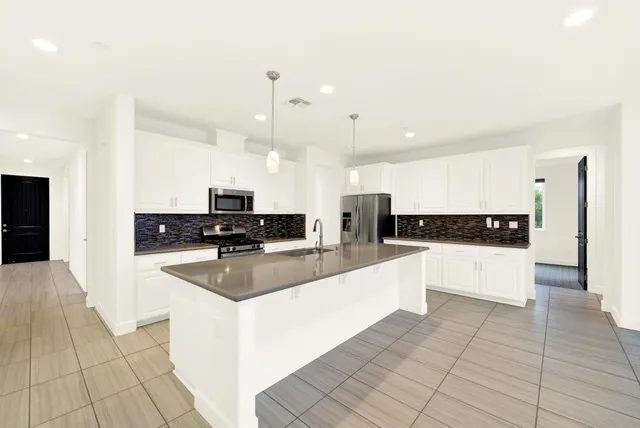 a house view with a garden space