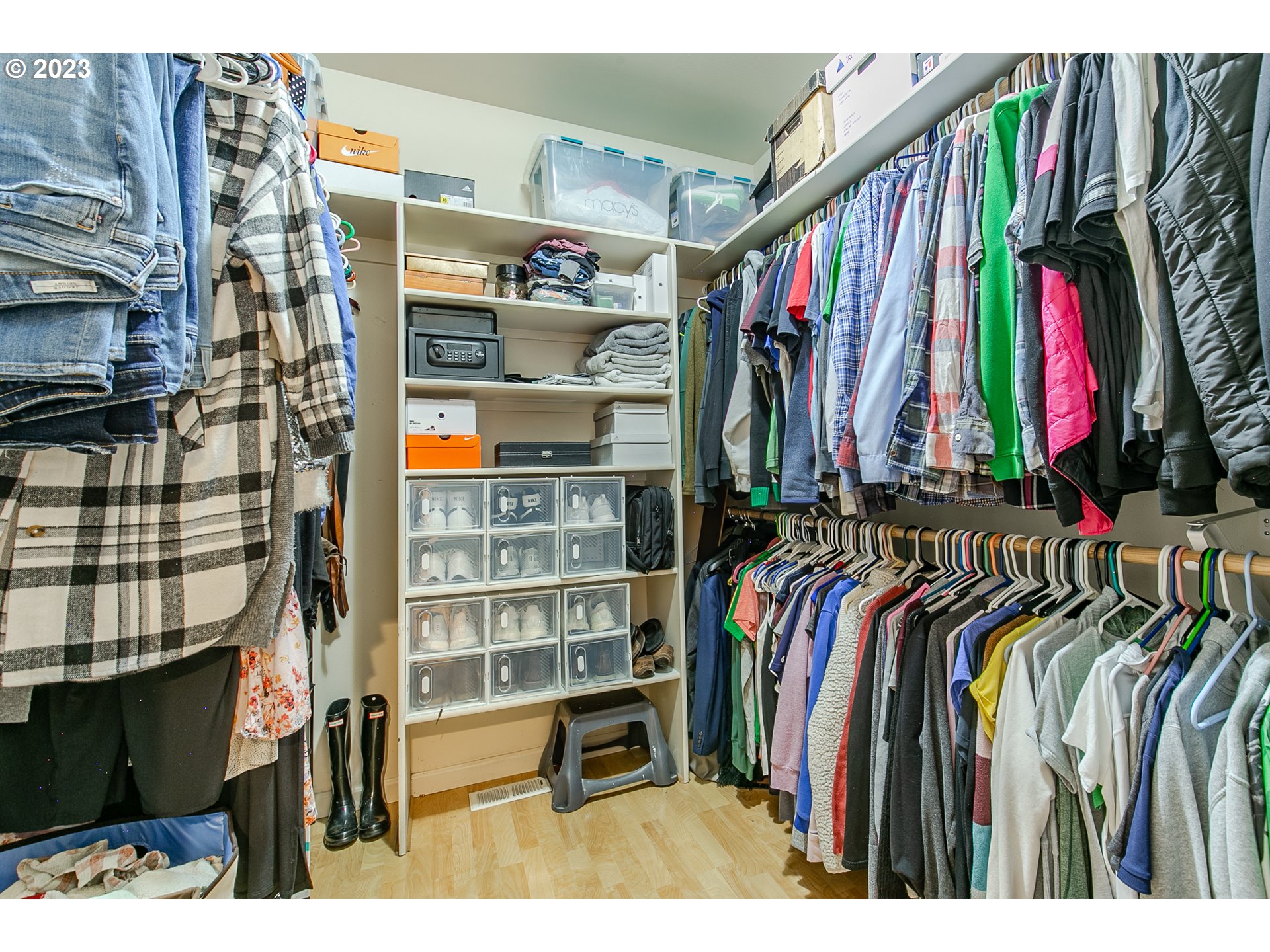 2353 35th Street Springfield, OR 97477 - Photo 25 of 32 a view of walk in closet with clothes and shoes