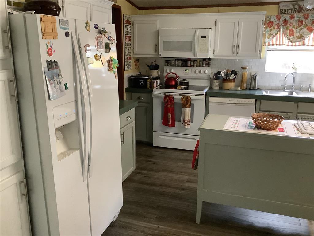 34926 Punch Road Dade City, FL 33523 - Photo 41 of 75 a kitchen with stainless steel appliances a refrigerator sink and cabinets