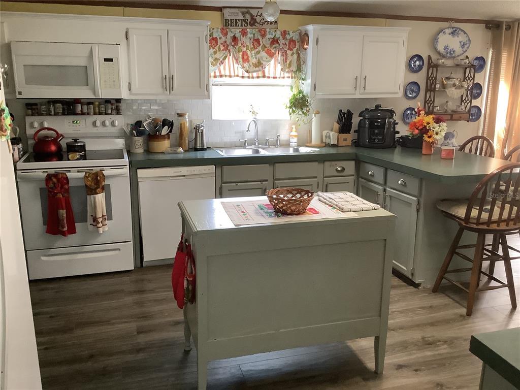 34926 Punch Road Dade City, FL 33523 - Photo 44 of 75 a kitchen with stainless steel appliances granite countertop a sink stove and cabinets