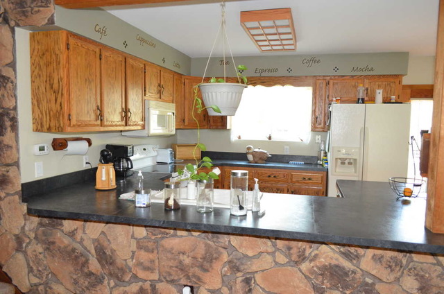 458 East Briarcliff Road Bolingbrook, IL 60440 - Photo 7 of 18 a kitchen with stainless steel appliances granite countertop a sink and a counter