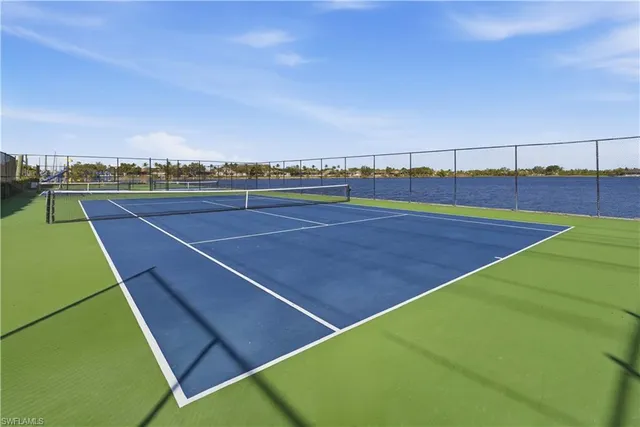 a view of a tennis court