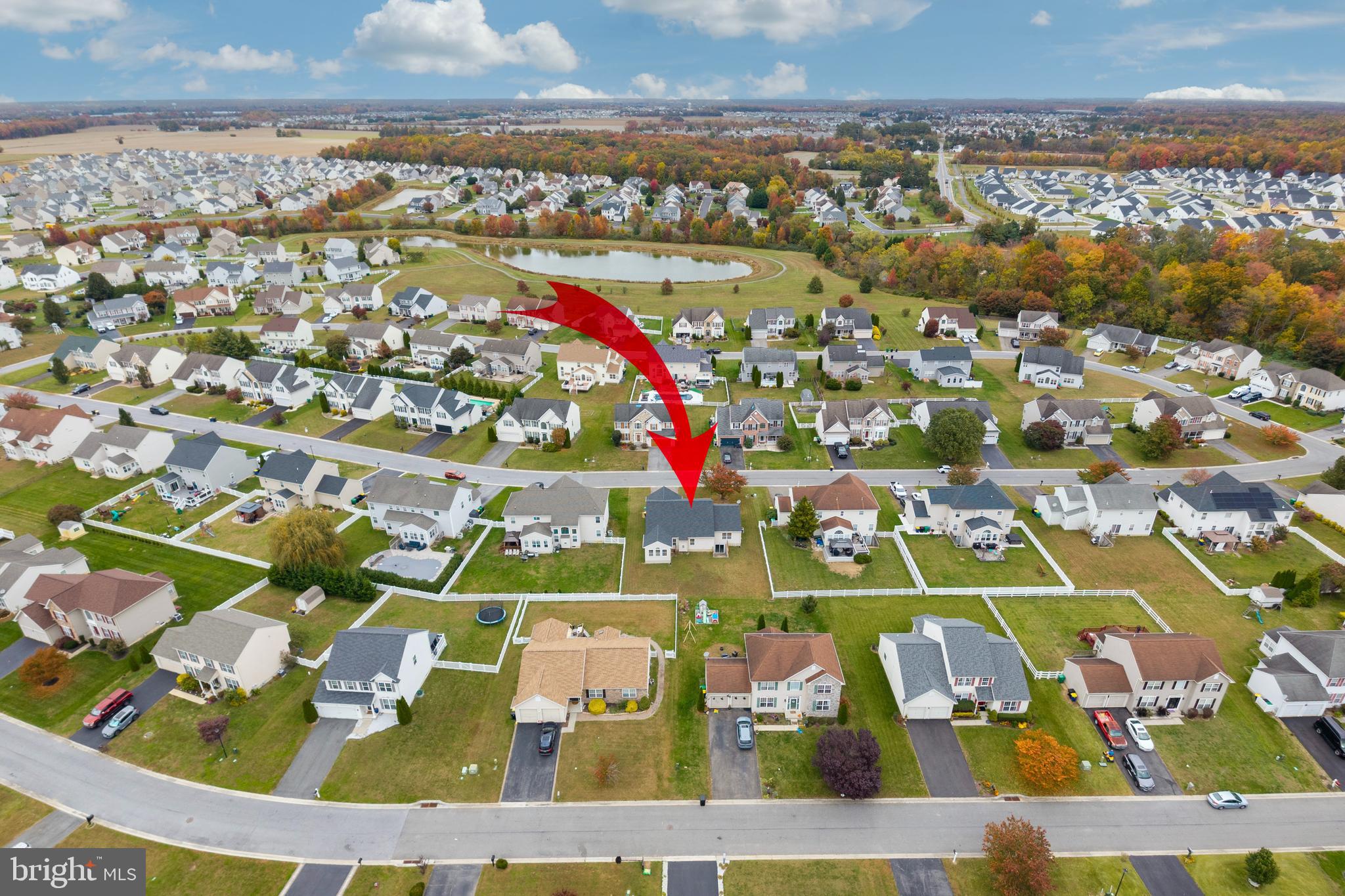 97 Needham Drive Smyrna, DE 19977 - Photo 50 of 52 an aerial view of residential houses with outdoor space