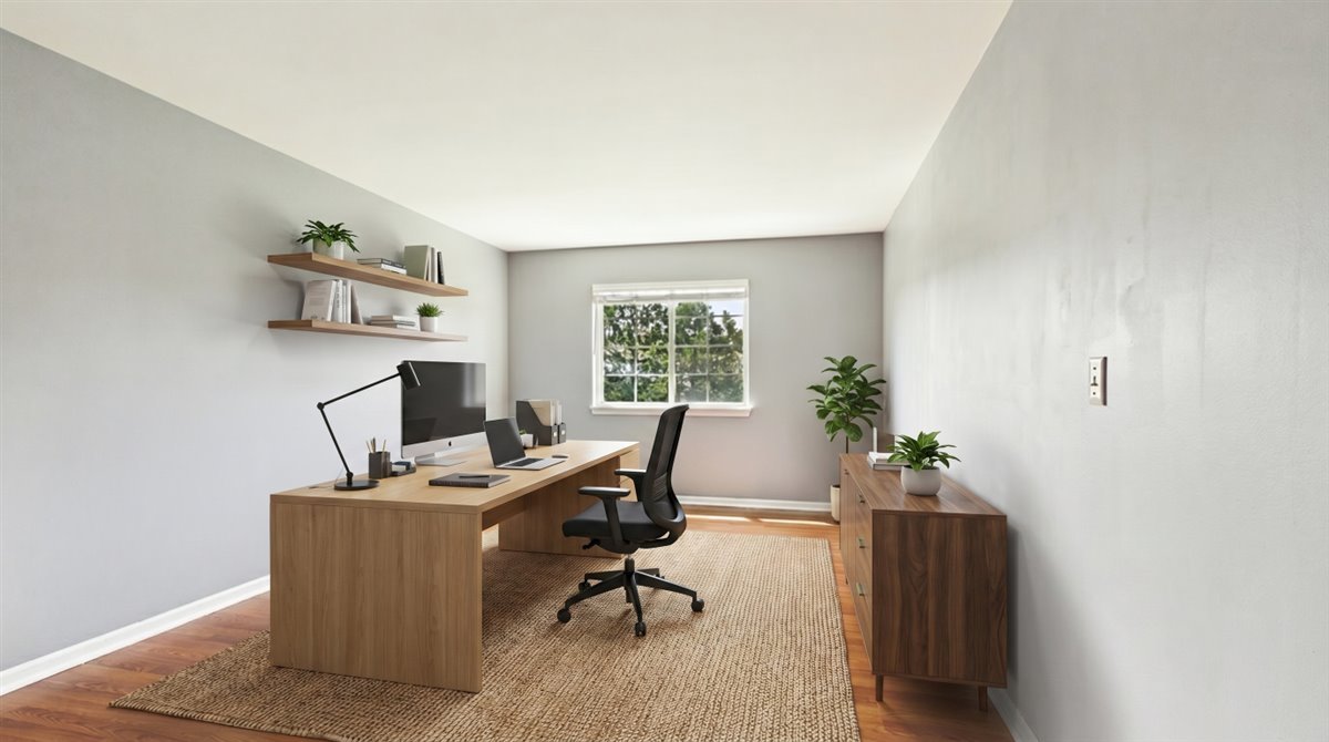 1480 Tudor Drive Mundelein, IL 60060 - Photo 21 of 29 a view of a workspace with furniture and a window