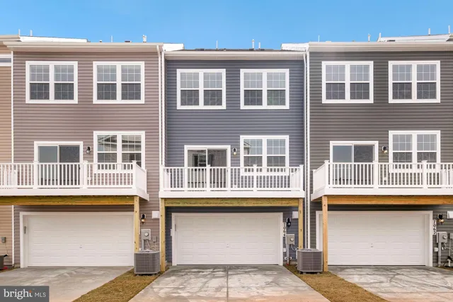 a front view of a building