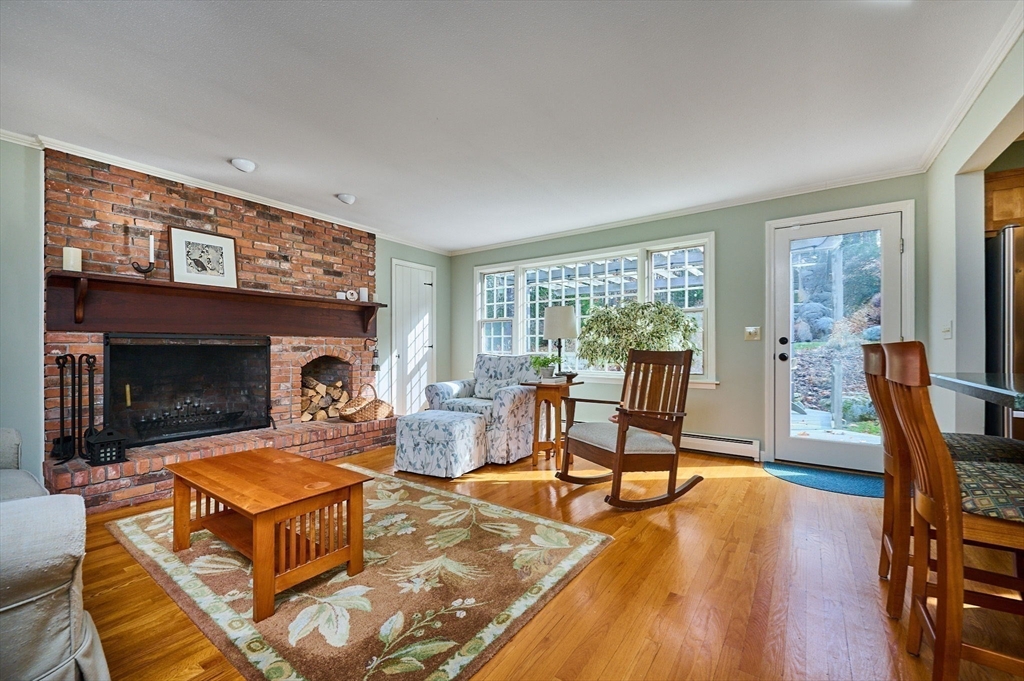 91 Montague Road Westhampton, MA 01027 - Photo 5 of 41 a living room with furniture and a fireplace