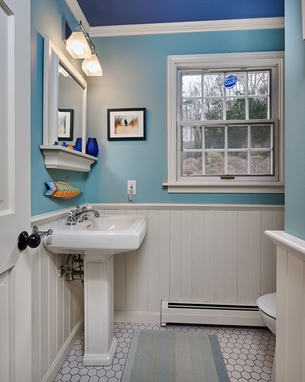 91 Montague Road Westhampton, MA 01027 - Photo 10 of 41 a bathroom with a sink and mirror