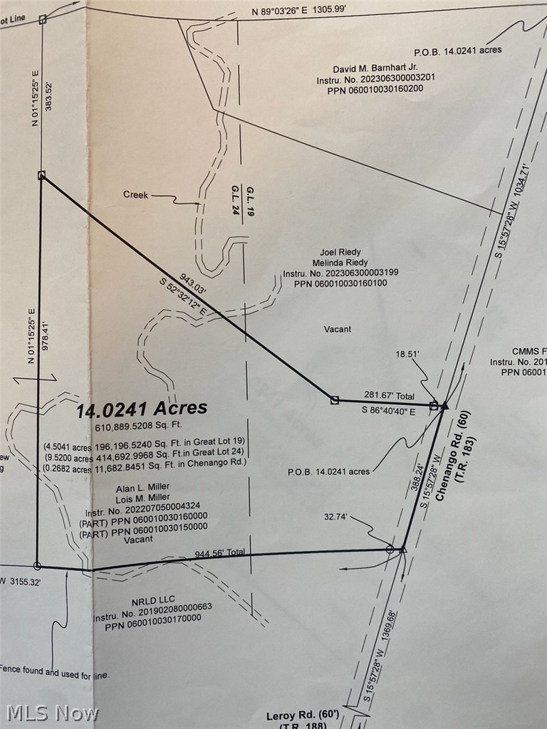 937 Chenango Road Wakeman, OH 44889 - Photo 18 of 18 Survey map