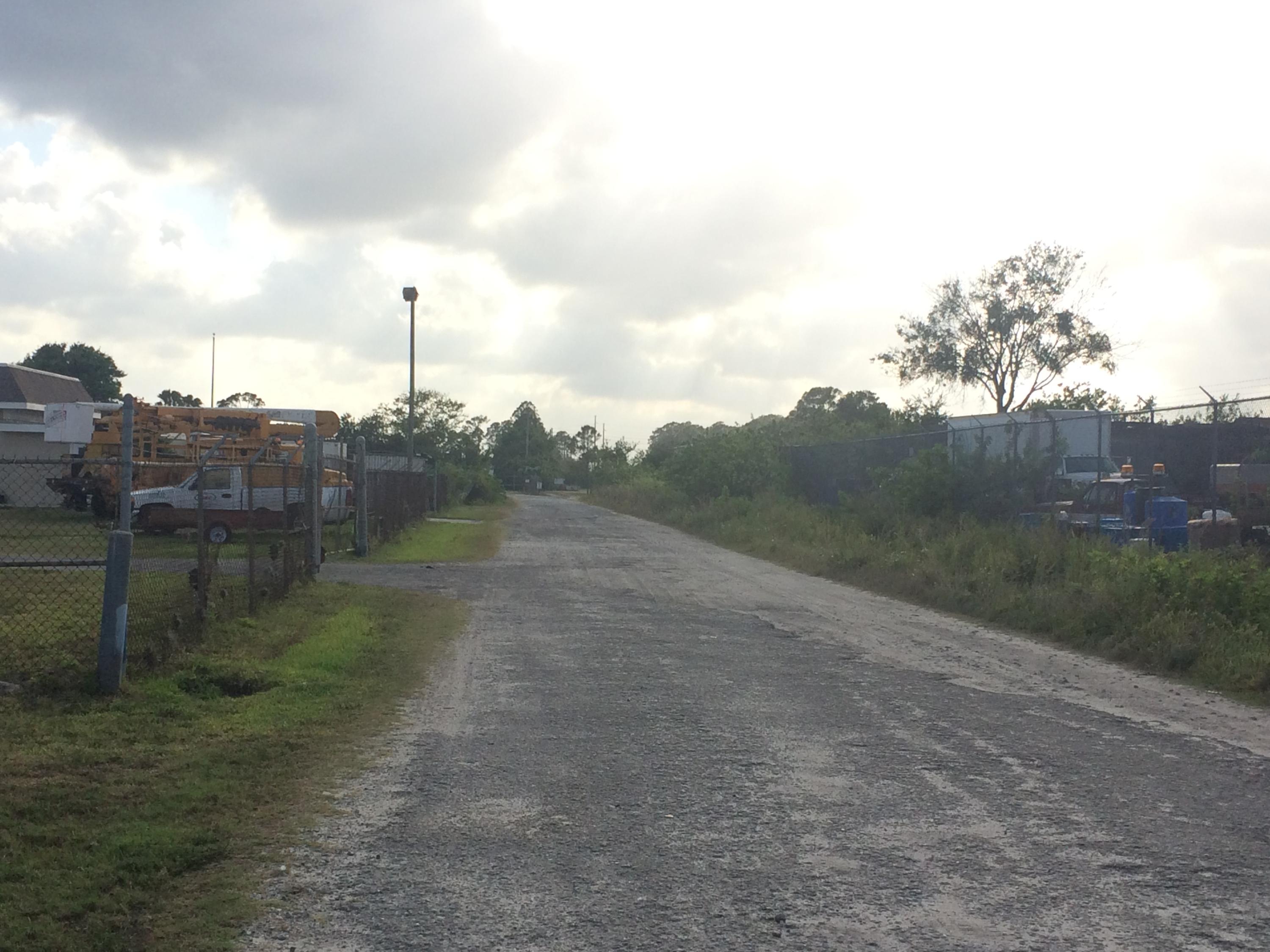 460 Cox Road Cocoa, FL 32926 - Photo 5 of 5 Entrance Rd Facing West From Cox Rd