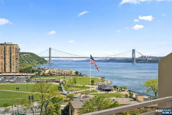 a view of swimming pool from a balcony